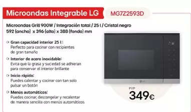 Oferta de LG - Microondas por 349€ en Milar