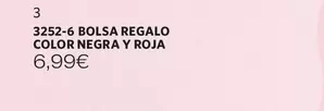Oferta de 3252-6 Bolsa Regalo Color Negra Y Roja por 6,99€ en Cristian Lay