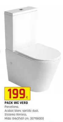 Oferta de Pack Wc Verd por 199€ en Fes Més