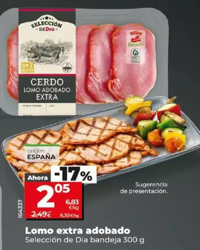 Oferta de Seleccion De Dia - Lomo Extra Adobado  por 2,05€ en Dia