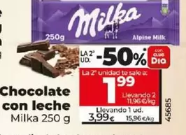 Oferta de Milka - Chocolate Con Leche por 3,99€ en Dia