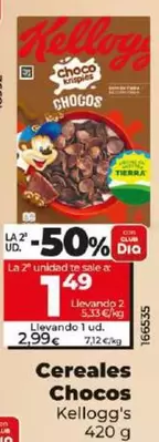 Oferta de Kellogg's - Cereales Chocos por 2,99€ en Dia
