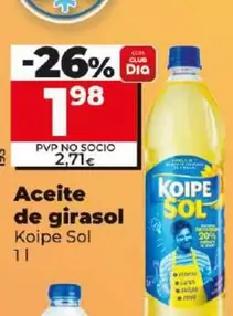 Oferta de Aceite De Girasol por 1,98€ en Dia