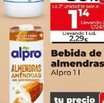 Oferta de Alpro - Bebida De Almendras por 2,29€ en Dia