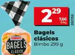 Oferta de Bimbo - Bagels Clásicos  por 2,29€ en Dia