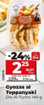 Oferta de Dia Al Punto - Gyozas Al Teppanyaki  por 2,25€ en Dia