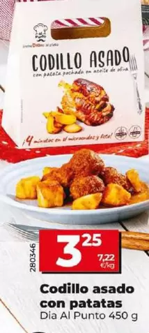 Oferta de Dia Al Punto - Codillo Asado Con Patatas por 3,25€ en Dia