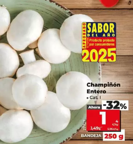 Oferta de Champiñón Entero por 1€ en Dia