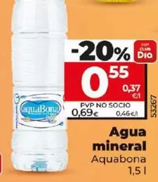 Oferta de Aquabona - Agua Mineral  por 0,55€ en Dia