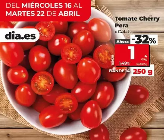 Oferta de Tomare Cherry Pera  por 1€ en Dia