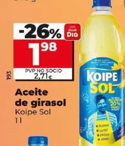 Oferta de Koipe Sol - Aceite De Girasol  por 1,98€ en Dia