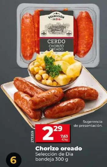 Oferta de Seleccion De Dia - Chorizo Oreado  por 2,29€ en Dia