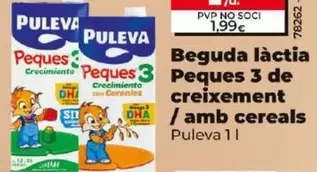 Oferta de Puleva - Bebida Láctea Peques 3 De Crecimiento/Con Cereales por 1,79€ en Dia