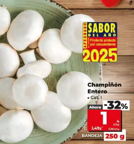 Oferta de Champiñón Entero  por 1€ en Dia