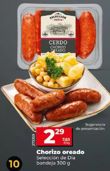 Oferta de Seleccion De Dia - Chorizo Oreado por 2,29€ en Dia