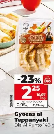 Oferta de Dia Al Punto - Gyozas Al Teppanyaki por 2,25€ en Dia