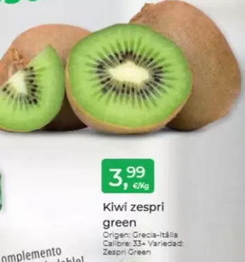 Oferta de Zespri - Kiwi Green por 3,99€ en Tu Super
