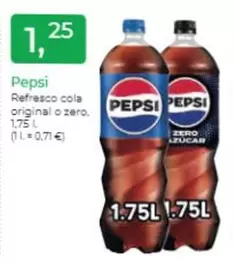 Oferta de Pepsi - Refresco Cola Original O Zero por 1,25€ en Tu Super