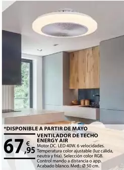 Oferta de Ventilador De Techo Energy Air por 67,95€ en Tú Brico-Marian