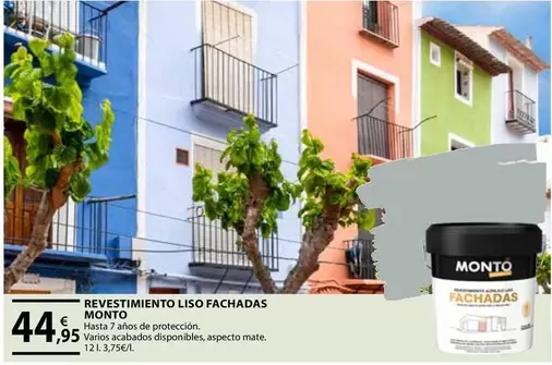 Oferta de Monto - Revestimiento Liso Fachadas por 44,95€ en Tú Brico-Marian