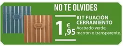 Oferta de Kit Fijación Cerramiento por 1,95€ en Tú Brico-Marian