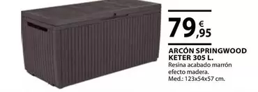 Oferta de Keter - Arcon Springwood Keter por 79,95€ en Tú Brico-Marian