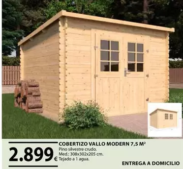 Oferta de Cobertizo Vallo Modern por 2899€ en Tú Brico-Marian