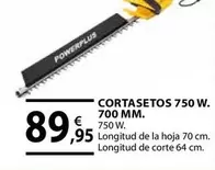 Oferta de Cortasetos 750 W. 700 Mm. por 89,95€ en Tú Brico-Marian