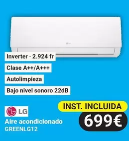 Oferta de LG - Aire Acondicionado GREENLG12 por 699€ en Centro Hogar Sanchez