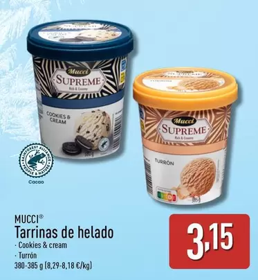 Oferta de Mucci - Tarrinas De Helado por 3,15€ en ALDI