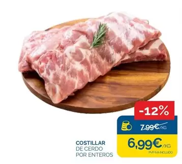 Oferta de Costillar De Cerdo Por Enteros por 6,99€ en Cash Ecofamilia