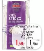 Oferta de Go-Tan - Fideos/Tallarines Arroz Rice Sticks por 1,59€ en Cuevas Cash