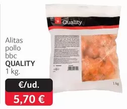 Oferta de Quality - Alitas Pollo BBC por 5,7€ en Gros Mercat