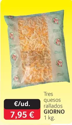 Oferta de Giorno - Tres Quesos Rallados  por 7,95€ en Gros Mercat
