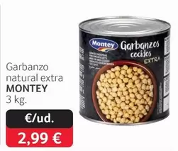 Oferta de Montey - Garbanzo Natural Extra por 2,99€ en Gros Mercat