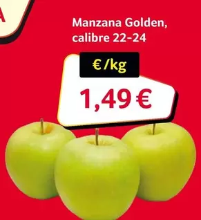 Oferta de Manzana Golden por 1,49€ en Gros Mercat