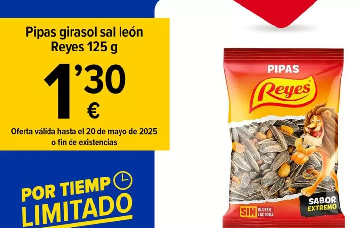 Oferta de Reyes - Pipas Girasol Sal Leon por 1,3€ en Cash Fresh