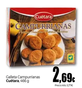 Oferta de Cuétara - Galleta Campurrianas por 2,69€ en UNIDE Alimentación