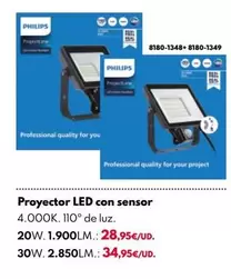 Oferta de Philips - Proyector Led Con Sensor por 28,95€ en BricoCentro
