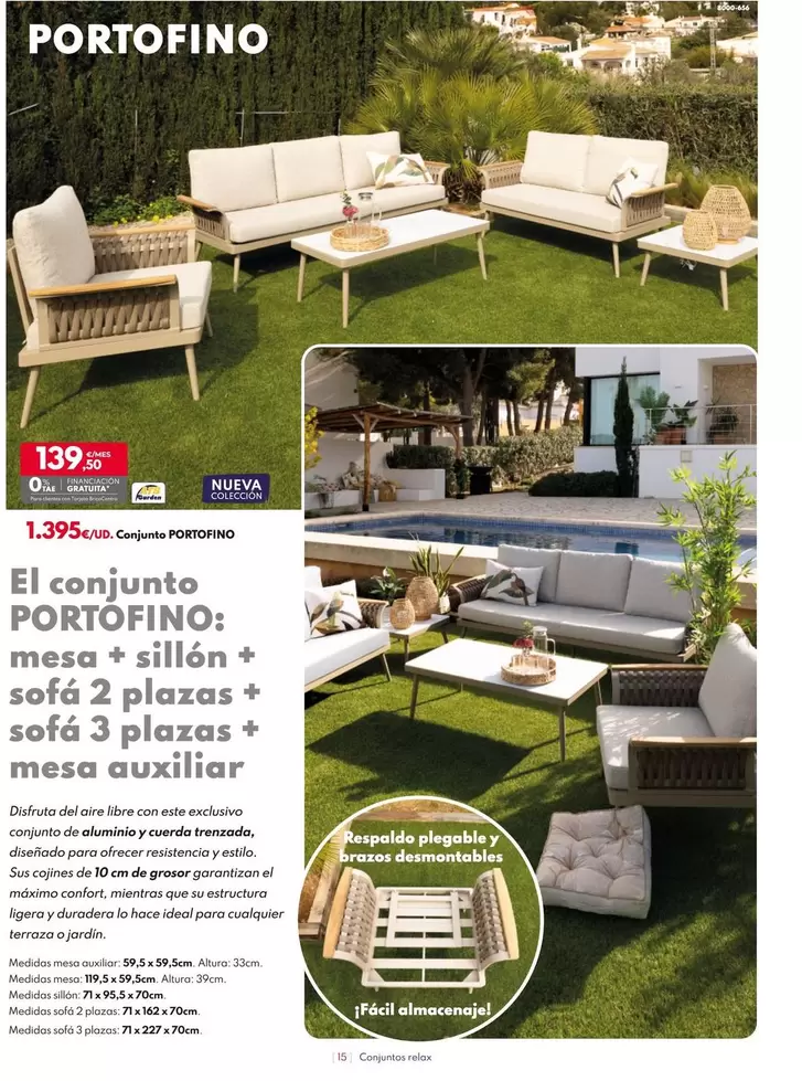 Oferta de Conjunto Portofino por 1395€ en BricoCentro