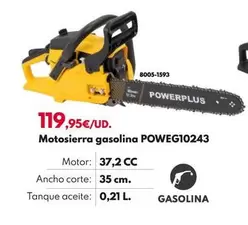 Oferta de Motosierra Gasolina POWEG10243 por 119,95€ en BricoCentro