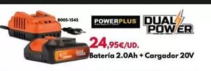 Oferta de Dual Power - Batería 2.0Ah + Cargador 20V por 24,95€ en BricoCentro