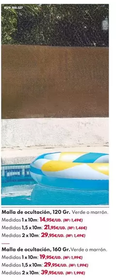 Oferta de Malla De Ocultación por 14,95€ en BricoCentro