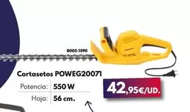 Oferta de Cortasetos POWEG20071 por 42,95€ en BricoCentro