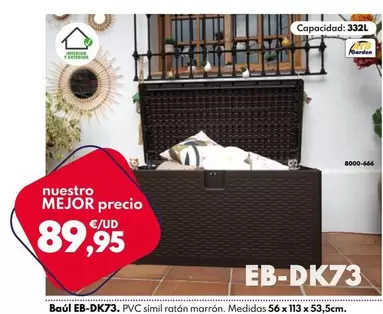 Oferta de Baúl EB-DK73 por 89,95€ en BricoCentro