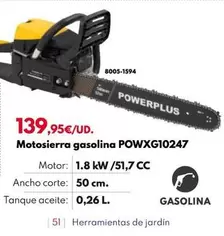 Oferta de Motosierra Gasolina POWXG10247 por 139,95€ en BricoCentro