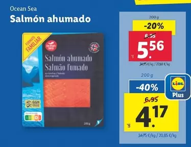 Oferta de Ocean Sea - Salmon Ahumado por 5,56€ en Lidl
