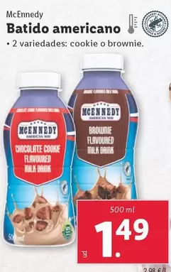 Oferta de Mcennedy - Batido Americano por 1,49€ en Lidl