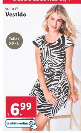 Oferta de Esmara - Vestido por 6,99€ en Lidl