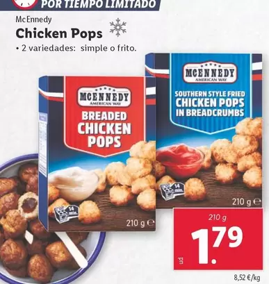 Oferta de Mcennedy - Chicken Pops por 1,79€ en Lidl